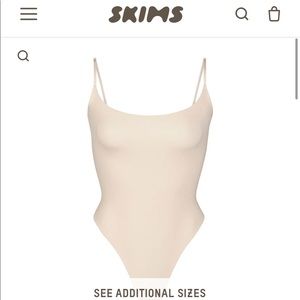 Skims Fits Everybody cami bodysuit in Sand